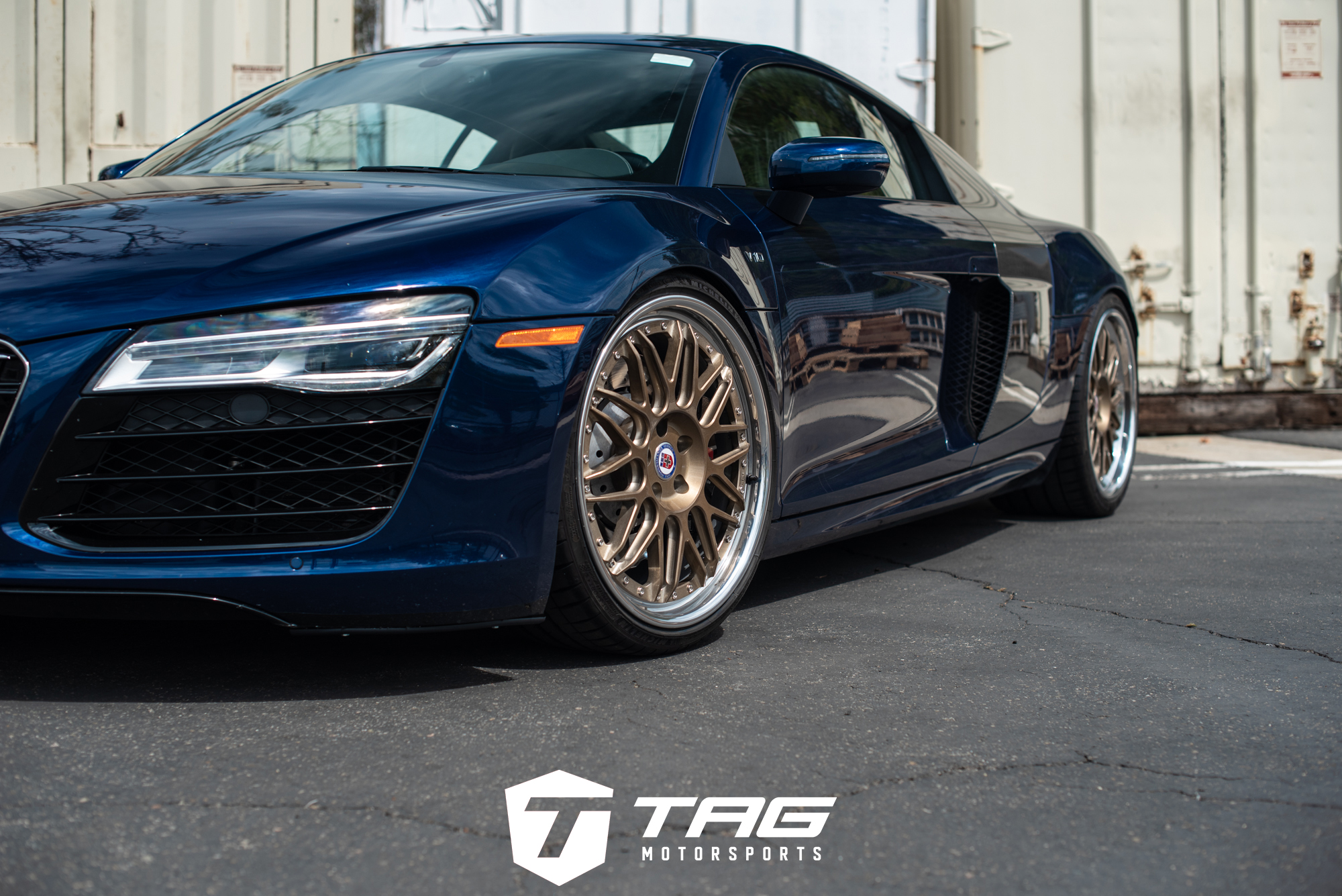 AUDI R8 ON HRE C100 x AKRAPOVIC EXHAUST x H&R SPRINGS TAG Motorsports